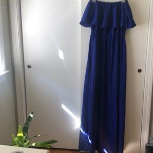 SHEIN off the shoulder maxi dress